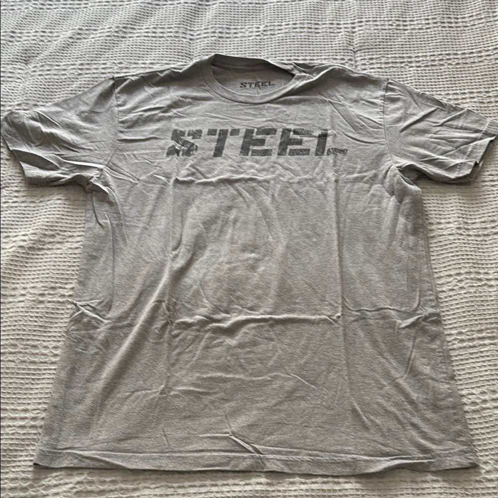 STEEL Gray Men's T-Shirt